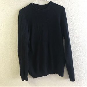 Navy Quilted men's sweater